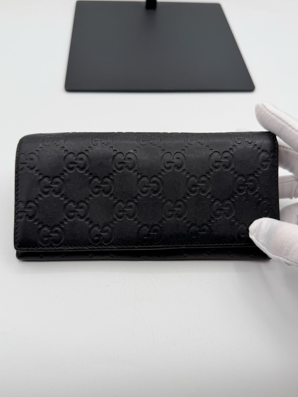 Gucci Long Guccissima Flap Wallet